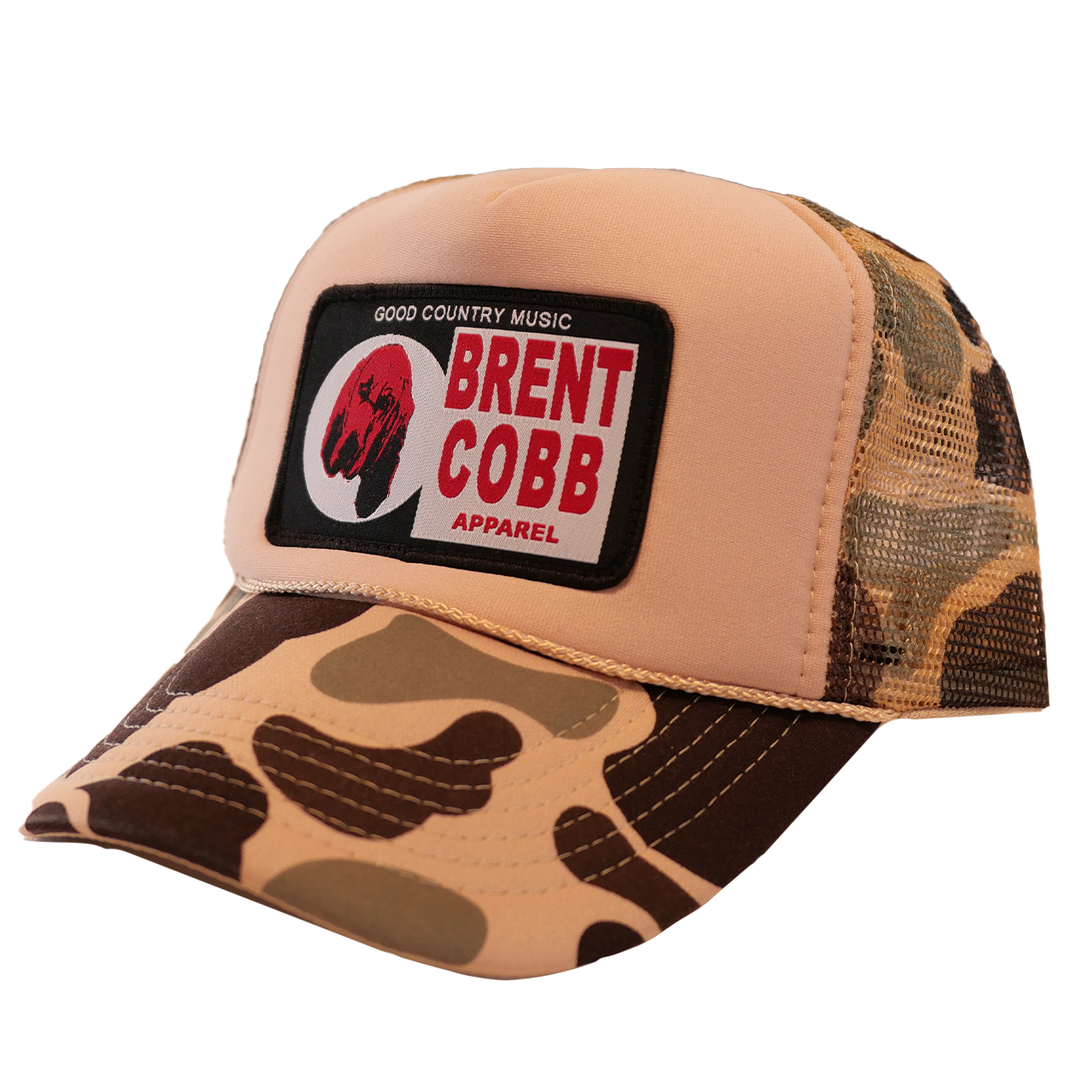 Brent Cobb Bloodhound Camo Trucker Hat – Brent Cobb Official