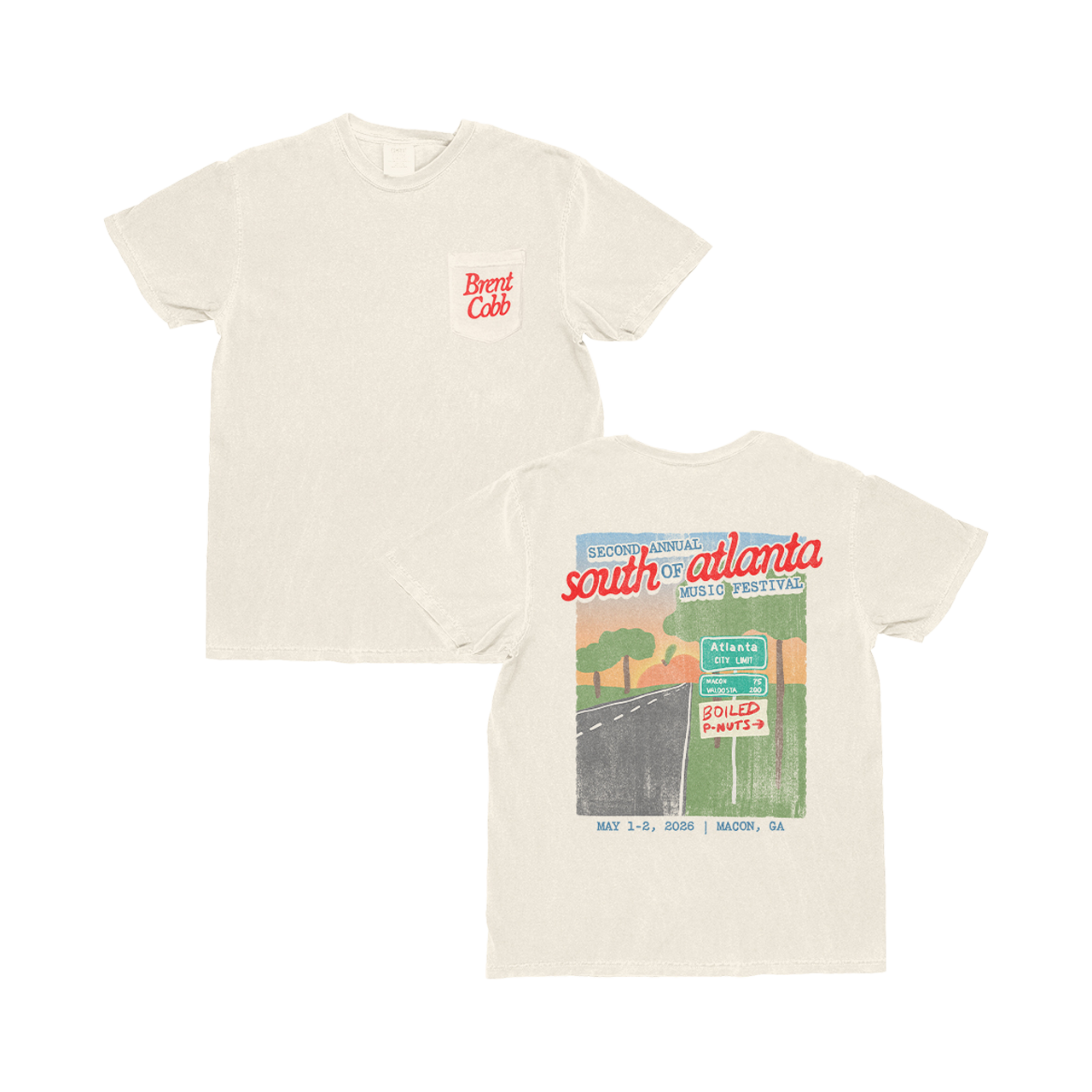 South of Atl Pocket Tee