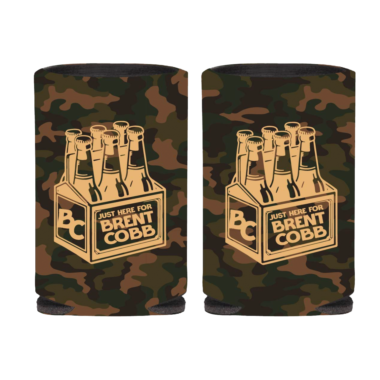 Six Pack Camo Koozie